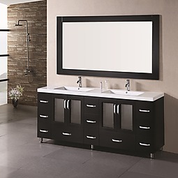 Stanton 72" Double Drop-In Sink Vanity Set Product List Image