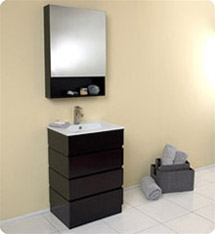 Fresca - Amato - Bathroom Vanity w/ Solid Oak Wood and Espresso Finish - FVN6124ES