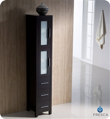 Fresca Torino Tall Bathroom Linen Side Cabinet - Espresso