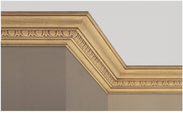  WHW706MIL Ornamental EGG&DART CORNICE MLDG 25/32"x3-11/16"  