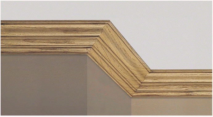  WHW713 Ornamental COLONIAL CORNICE MLDG 25/32"x3-11/16"  