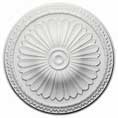 15"OD x 2 1/2"ID x 1 3/4"P Alexa Ceiling Medallion
