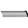 3 1/8"H x 1 1/2"P x 3 1/2"F x 94 5/8"L Raynor Crown Moulding