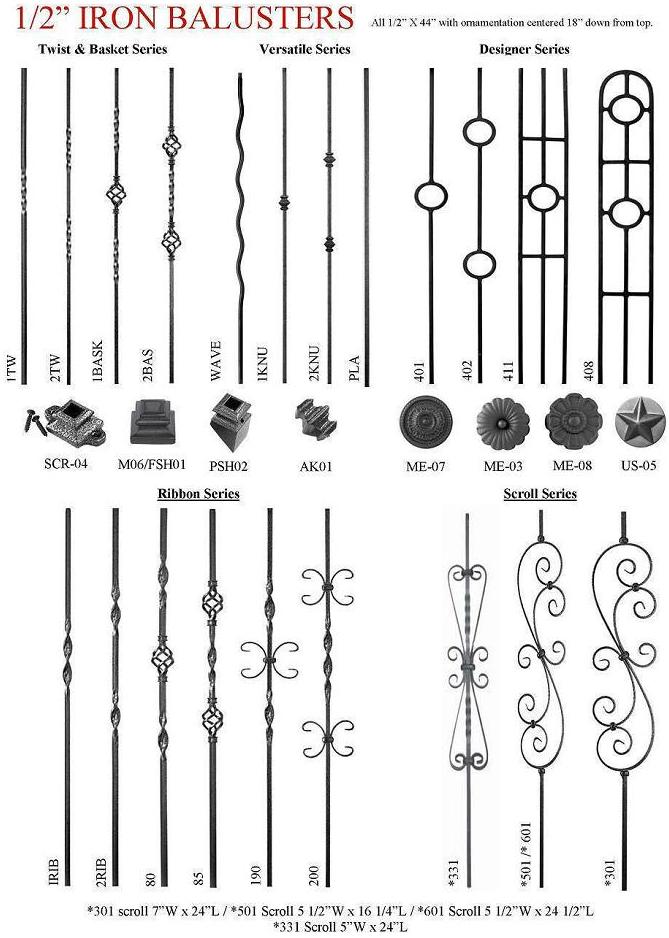One Half Inch Iron Balusters Page