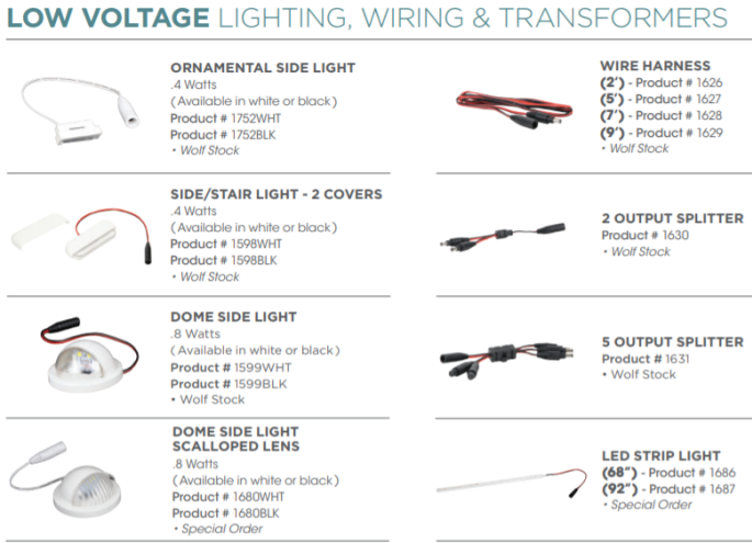 low voltage lighting and transformers