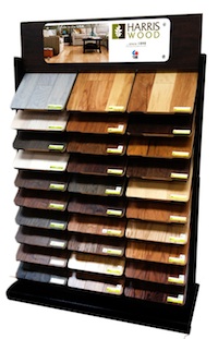 harris wood flooring display