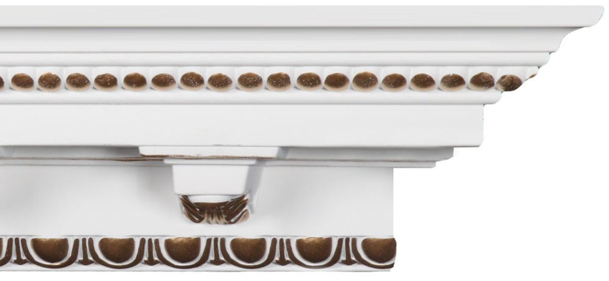 3 moldings Crown Molding 7-1//2 Height 96 Length Manufactured with a Dense Architectural Polyurethane Compound