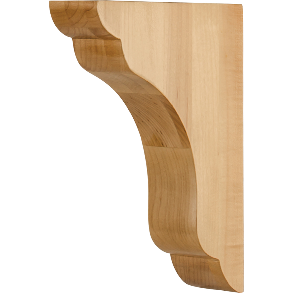 Transitional Wood Bar Bracket 13/4" x 6" x 8"