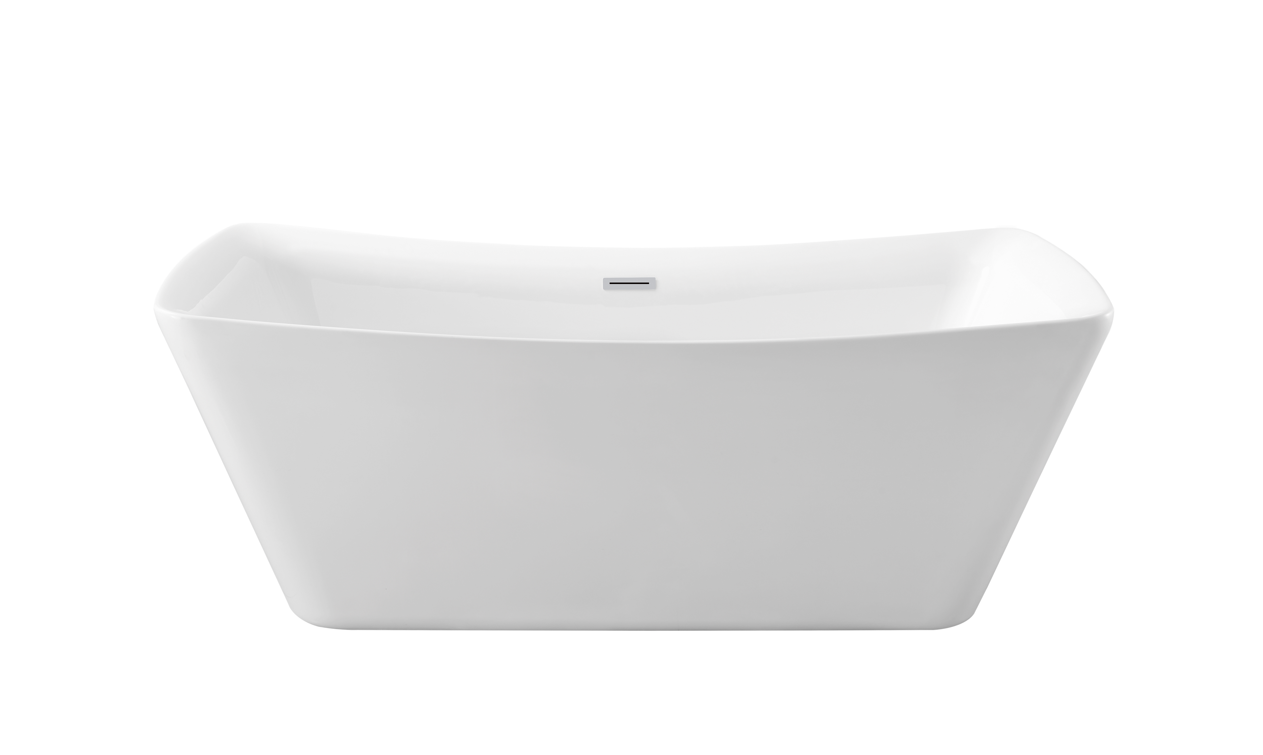 62" Soaking Freestanding Tub With Internal Drain