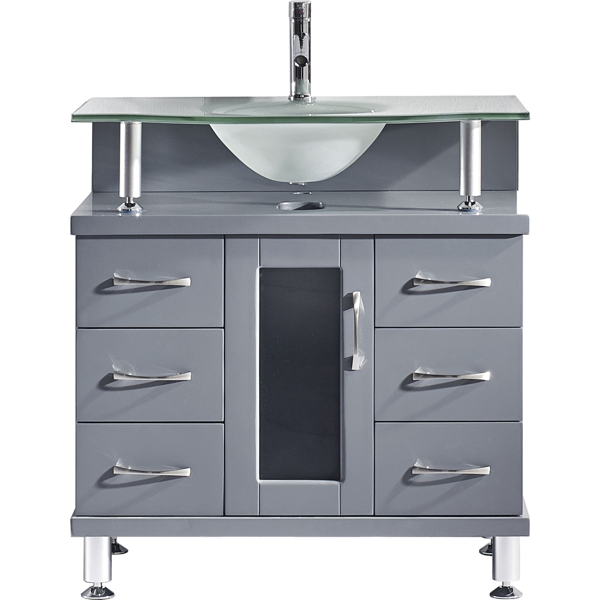 Vincente 32" Single Bathroom Vanity in Grey