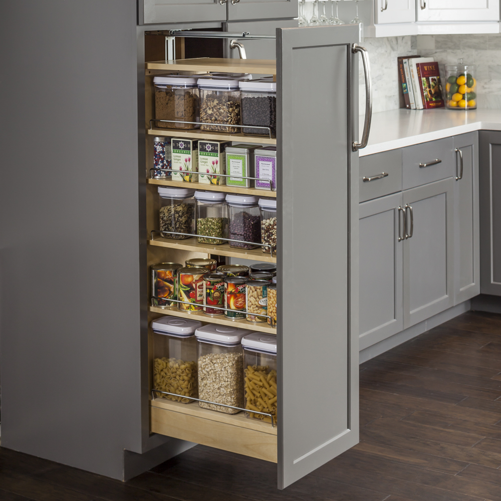 width of pull out pantry