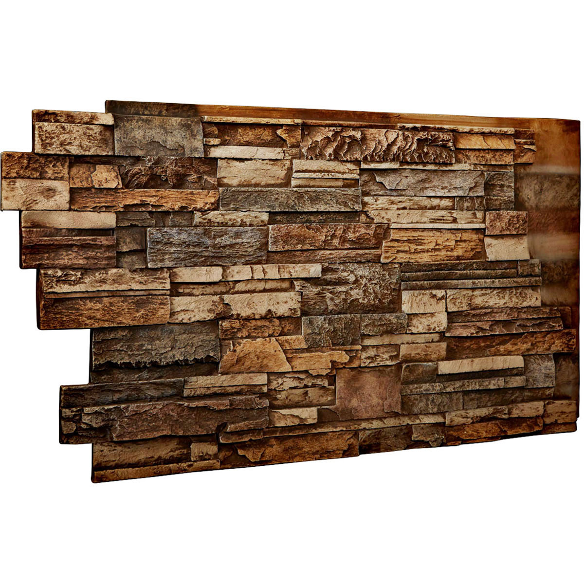 48 W X 25 H X 1 1 2 D Dry Stack Endurathane Faux Stone Siding Panel Geneva