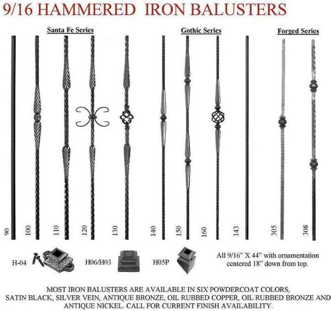 Nine Sixteenths Hammered Balusters Page