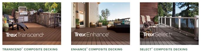 trex decking collections