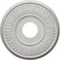 15 3/4"OD x 3 7/8"ID x 3/4"P Berkshire Ceiling Medallion (Fits Canopies up to 7")