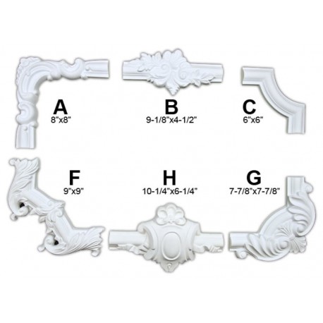 WR-9139 Ceiling Relief Set