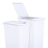 Lid for 35-Quart Plastic Waste Container White. 
