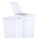 Lid for 50-Quart Plastic Waste Container White. 