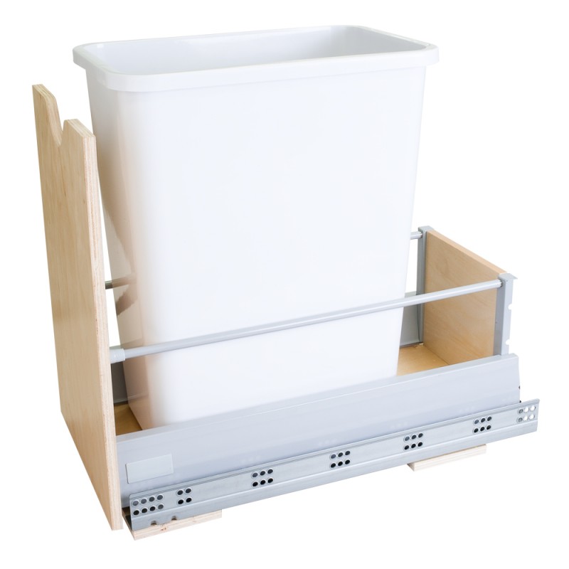 Hardware Resources 35 Qt Wire Single Trash Pullout & Soft Close Slides