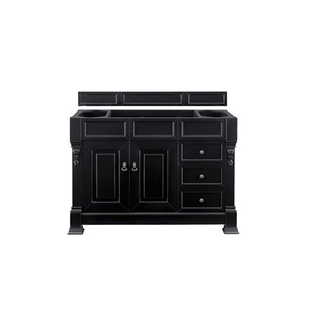 Brookfield 48" Single Vanity Cabinet, Antique Black