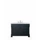 Brookfield 48" Single Vanity Cabinet, Antique Black