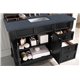 Brookfield 48" Single Vanity Cabinet, Antique Black