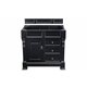 Brookfield 36" Single Vanity Cabinet, Antique Black