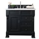 Brookfield 36" Single Vanity Cabinet, Antique Black