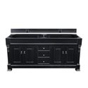Brookfield 72" Double Vanity Cabinet, Antique Black