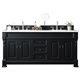 Brookfield 72" Double Vanity Cabinet, Antique Black