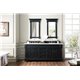 Brookfield 72" Double Vanity Cabinet, Antique Black