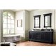 Brookfield 72" Double Vanity Cabinet, Antique Black
