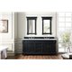 Brookfield 72" Double Vanity Cabinet, Antique Black