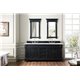 Brookfield 72" Double Vanity Cabinet, Antique Black