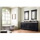 Brookfield 72" Double Vanity Cabinet, Antique Black
