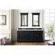 Brookfield 72" Double Vanity Cabinet, Antique Black