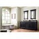 Brookfield 72" Double Vanity Cabinet, Antique Black