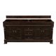 Brookfield 72" Double Vanity Cabinet, Burnished Mahogany