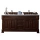 Brookfield 72" Double Vanity Cabinet, Burnished Mahogany