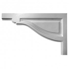 Left Small Traditional Stair Bracket- SB08X05TR-L