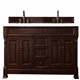 Brookfield 72" Double Vanity Cabinet, Burnished Mahogany