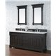 Brookfield 72" Double Vanity Cabinet, Burnished Mahogany