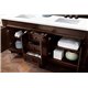 Brookfield 72" Double Vanity Cabinet, Burnished Mahogany