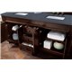 Brookfield 72" Double Vanity Cabinet, Burnished Mahogany
