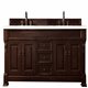 Brookfield 72" Double Vanity Cabinet, Burnished Mahogany