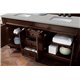 Brookfield 72" Double Vanity Cabinet, Burnished Mahogany