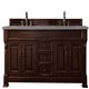 Brookfield 72" Double Vanity Cabinet, Burnished Mahogany