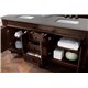 Brookfield 72" Double Vanity Cabinet, Burnished Mahogany