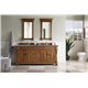 Brookfield 72" Double Vanity Cabinet, Country Oak