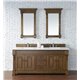 Brookfield 72" Double Vanity Cabinet, Country Oak